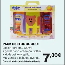 Hipercor Pack ricitos de oro oferta