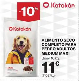 Hipercor Alimento seco completo para perro adultos medium maxi oferta