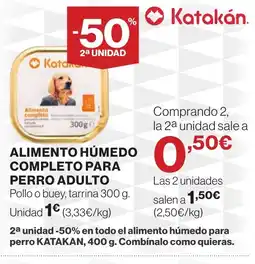 Hipercor Alimento húmedo completo para perro adulto oferta