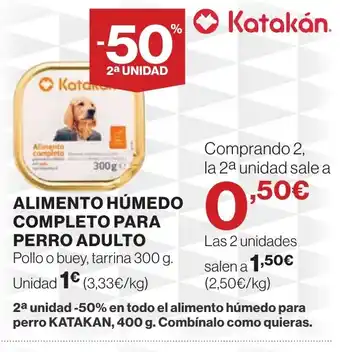 Hipercor Alimento húmedo completo para perro adulto oferta