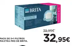 Hipercor Pack de 5+1 filtros maxtra pro de brita oferta