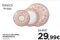 Hipercor Vajilla en opal marrakech oferta