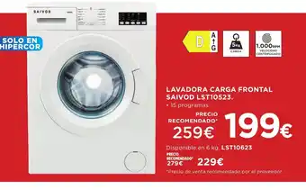 Hipercor Lavadora carga frontal oferta