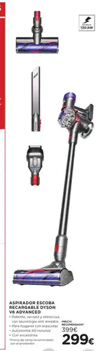 Hipercor Aspirador escoba recargable dyson oferta