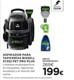 Hipercor Aspirador para tapicerías bissell 37252 pet pro plus oferta