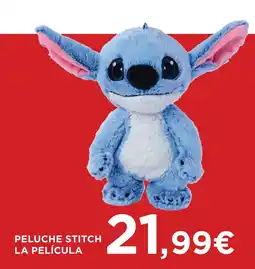 Hipercor Peluche stitch la película oferta