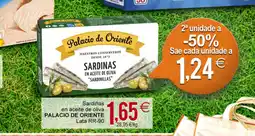 Plenus Supermercados PALACIO DE ORIENTE Sardiñas en aceite de oliva oferta