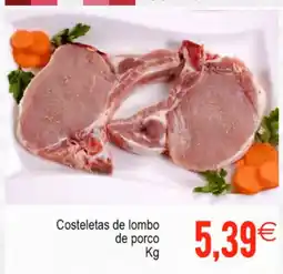 Plenus Supermercados Costeletas de lombo de porco oferta