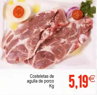 Plenus Supermercados Costeletas de agulla de porco oferta