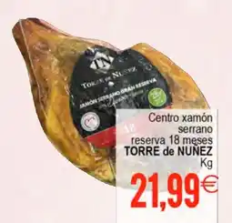 Plenus Supermercados TORRE de NUÑEZ Centro xamón serrano reserva 18 meses oferta