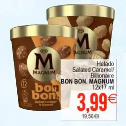 Plenus Supermercados BON BON. MAGNUM Helado Salated Caramel/ Billionaire oferta