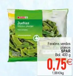 Plenus Supermercados SPAR Feixóns verdes planos oferta