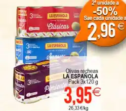 Plenus Supermercados LA ESPAÑOLA Olivas recheas oferta
