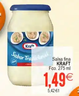 Plenus Supermercados KRAFT Salsa fina oferta