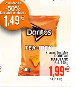 Plenus Supermercados DORITOS MATUTANO Snacks Tex-Mex oferta