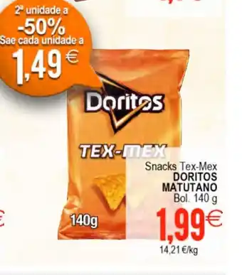 Plenus Supermercados DORITOS MATUTANO Snacks Tex-Mex oferta