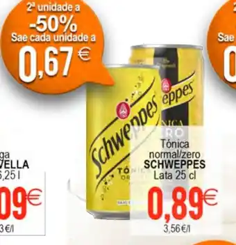 Plenus Supermercados SCHWEPPES Tónica normal/zero oferta