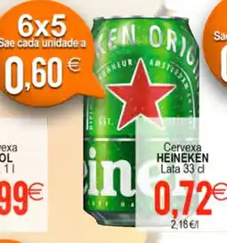 Plenus Supermercados HEINEKEN Cervexa oferta