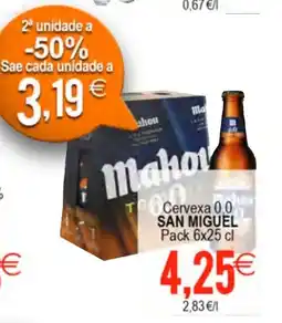 Plenus Supermercados SAN MIGUEL Cervexa 0,0 oferta
