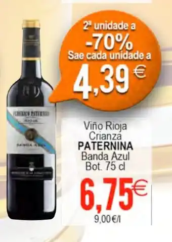 Plenus Supermercados PATERNINA Viño Rioja Crianza oferta