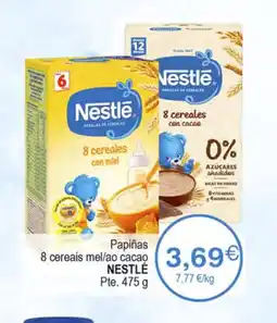 Plenus Supermercados NESTLÉ Papiñas 8 cereais mel/ao cacao oferta