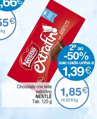 Plenus Supermercados NESTLÉ Chocolate con leite extrafine oferta