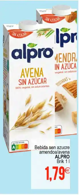Plenus Supermercados ALPRO Bebida sen azucre amendoa/avena oferta