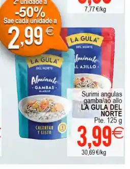 Plenus Supermercados LA GULA NORTE Surimi angulas gamba/ao allo oferta