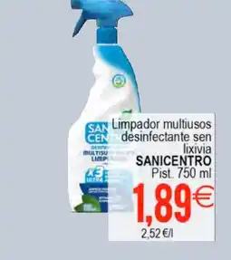 Plenus Supermercados SANICENTRO Limpador multiusos desinfectante sen lixivia oferta