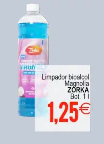 Plenus Supermercados ZORKA Limpador bioalcol Magnolia oferta