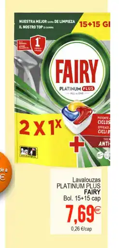Plenus Supermercados FAIRY PLATINUM PLUS Lavalouzas oferta