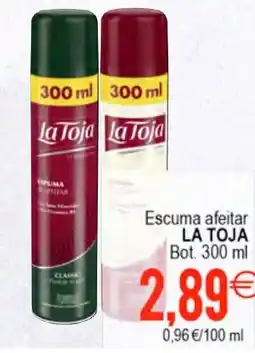 Plenus Supermercados LA TOJA Escuma afeitar oferta