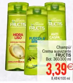 Plenus Supermercados FRUCTIS Champú/ Crema suavizante oferta
