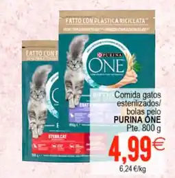Plenus Supermercados PURINA ONE Comida gatos esterilizados/bolas pelo oferta