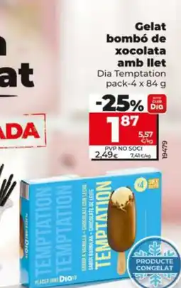 Maxi Dia Gelat bombó de xocolata amb llet oferta