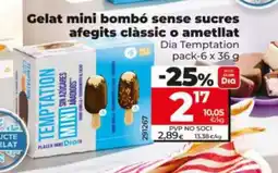 Maxi Dia Gelat mini bombó sense sucres afegits clàssic o ametllat oferta