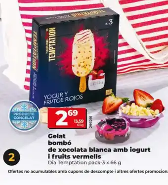 Maxi Dia Gelat bombó de xocolata blanca amb iogurt oferta