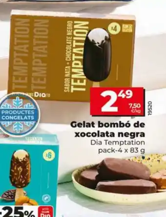 Maxi Dia Gelat bombó de xocolata negra oferta