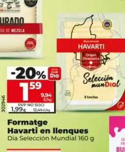 Maxi Dia Formatge Havarti en llenques oferta