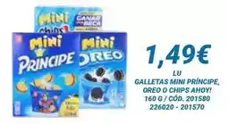 Dialsur Cash & Carry Lu - galletas mini principe, oreo o chips ahoy! oferta