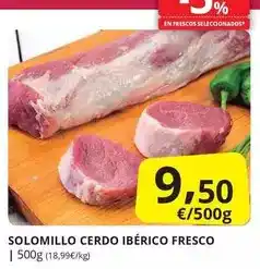 Supermercados MAS Solomillo cerdo ibérico fresco oferta