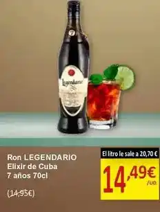 SPAR Legendario - ron elixir de cuba 7 años oferta