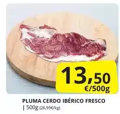 Supermercados MAS Pluma cerdo ibérico fresco oferta