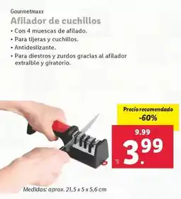Lidl Gourmetmaxx - afilador de cuchillos oferta