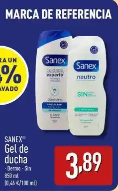 ALDI Sanex - gel de ducha oferta