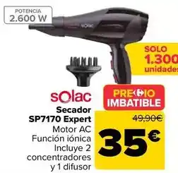 Carrefour Solac - secador sp7170 expert oferta