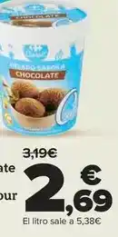 Carrefour Carrefour - helado tarrina vainilla o chocolate 0% azúcares añadidos oferta