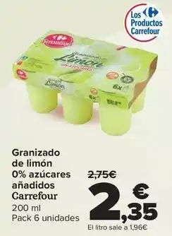 Carrefour Carrefour - granizado de limón 0% azúcares añadidos oferta