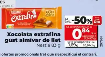 Maxi Dia Xocolata extrafina gust almívar de llet oferta