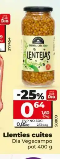 Maxi Dia Llenties cuites oferta